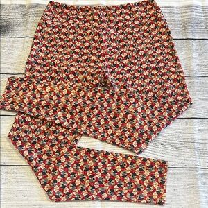 LuLaRoe Sz Large French Bulldog Patterned Leggings